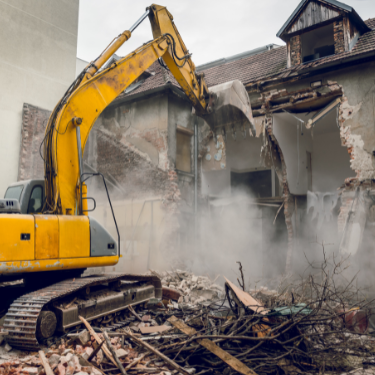 Travaux de démolition