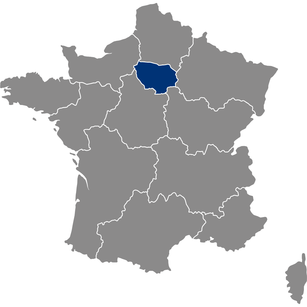 Carte des zones d'intervention de BW COUVERTURE en Bretagne
