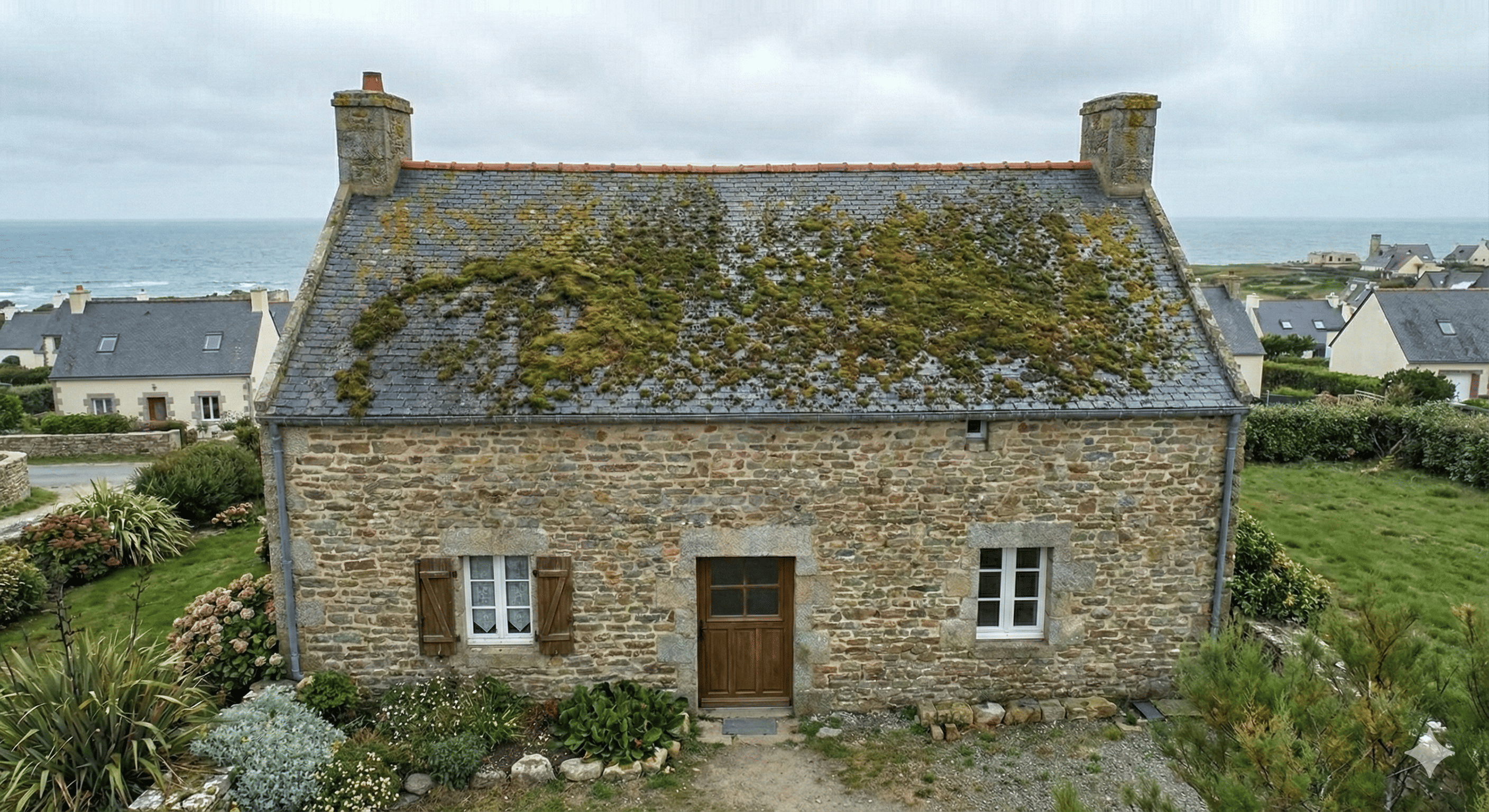 Nettoyage et démoussage de toiture