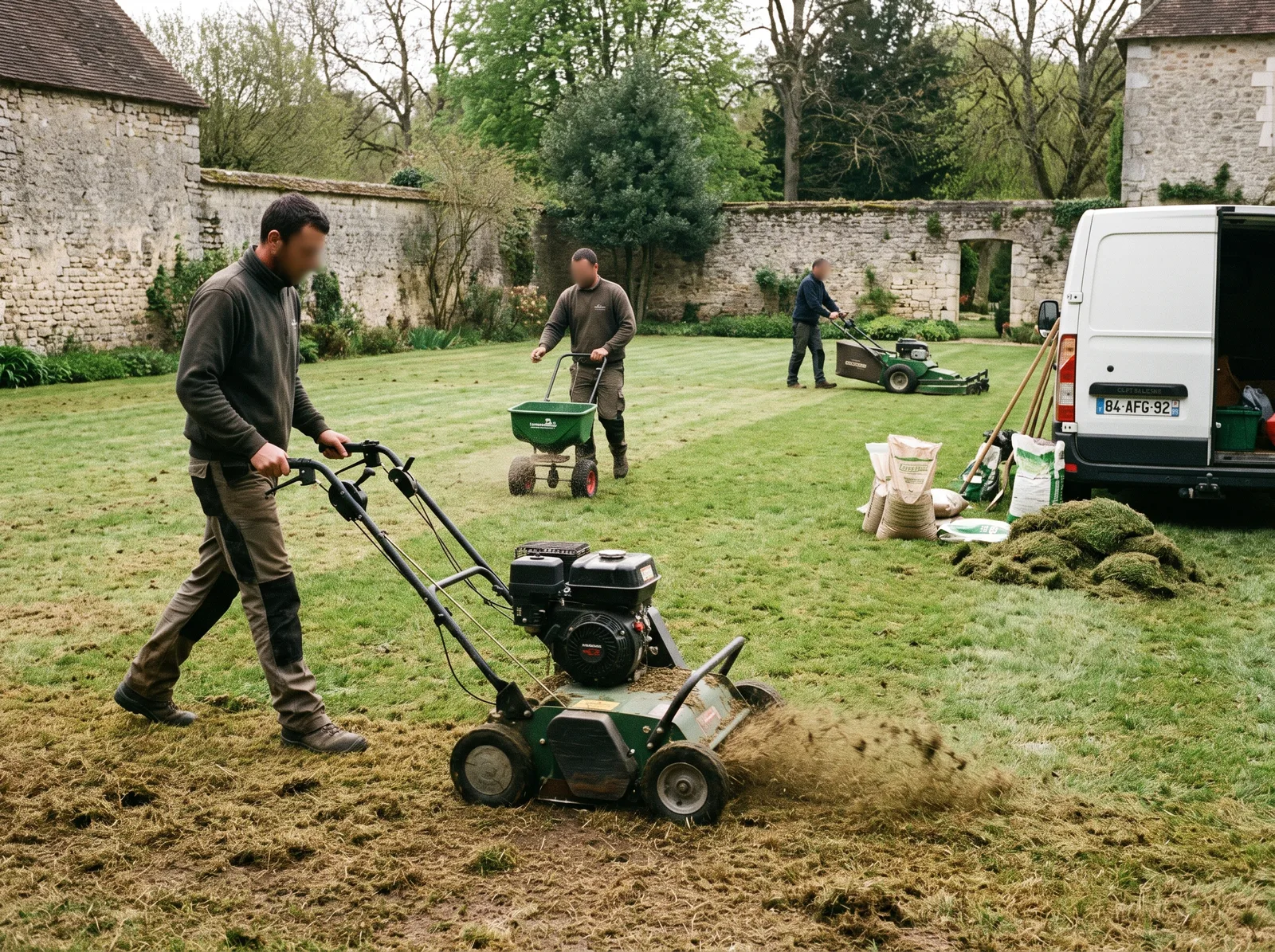 Tonte et entretien de pelouse par Les Jardins d'Ossau