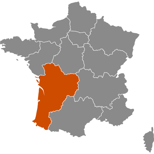 Carte des zones d'intervention de Johnny entreprise en Gironde