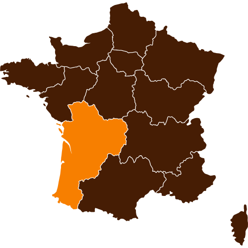 Carte des zones d'intervention de FD PRO HABITAT en Gironde