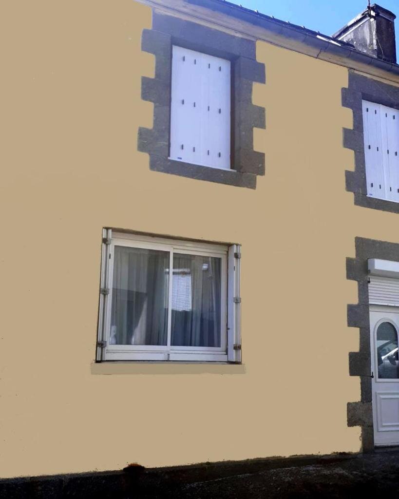 Façade après peinture extérieure - Transformation réussie