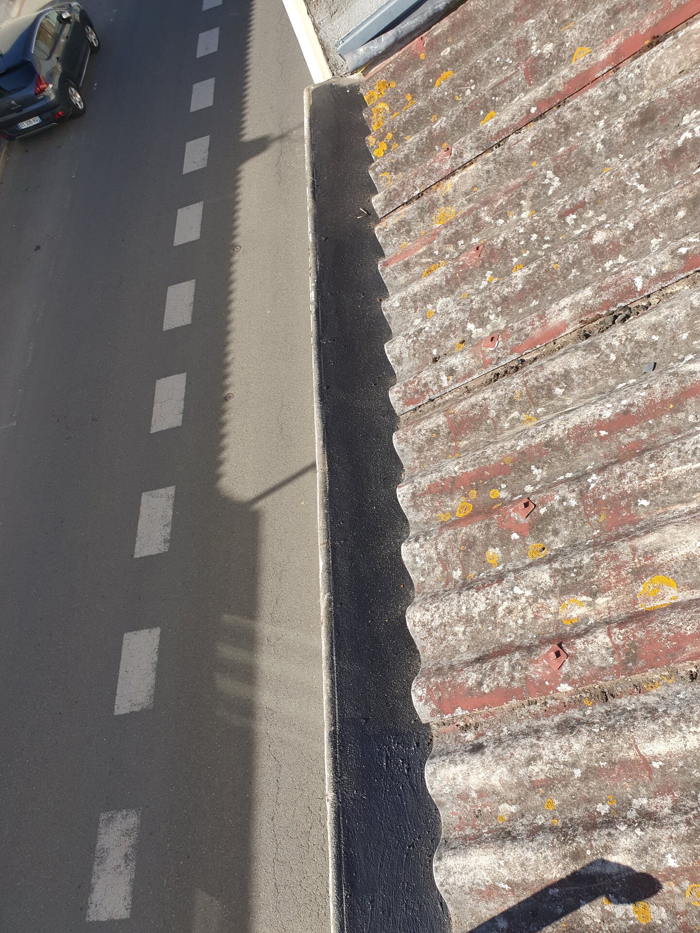 Peinture toiture travaux - Chantier en cours