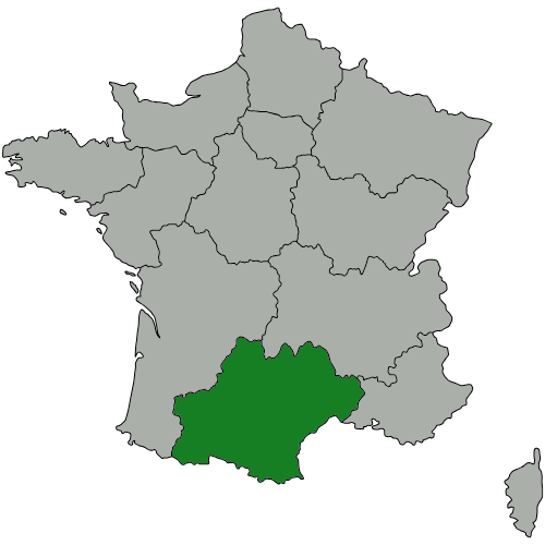 Carte des zones d'intervention de ISAIA PAYSAGISTE - Béarn, Pays Basque et Landes