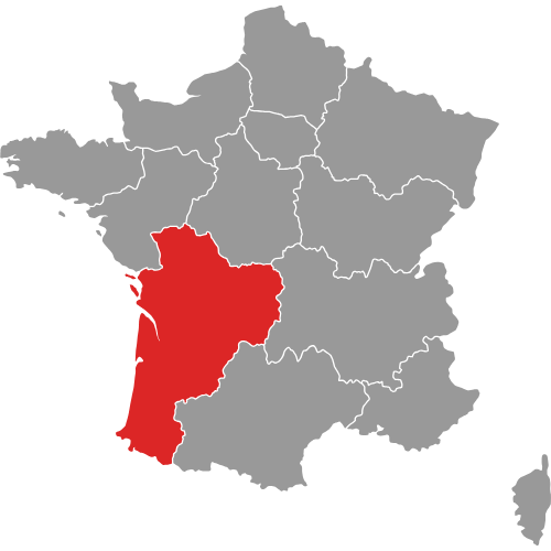 Carte des zones d'intervention de JRL Couv Habitat en Bretagne