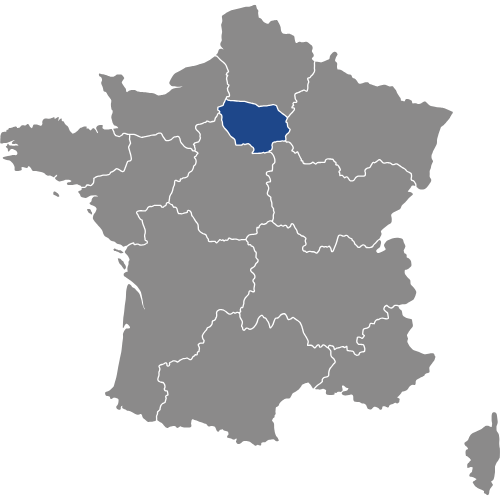 Carte des zones d'intervention de KD PROTEC TOITURE en Seine-et-Marne