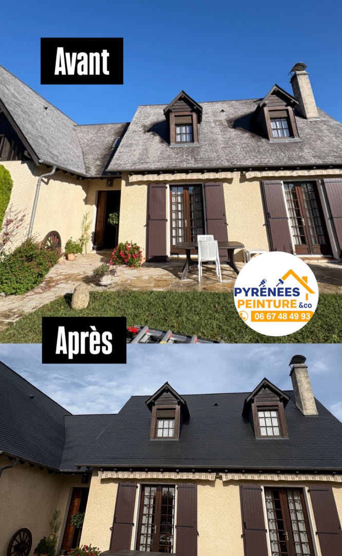 Traitement de toiture - Nettoyage et protection