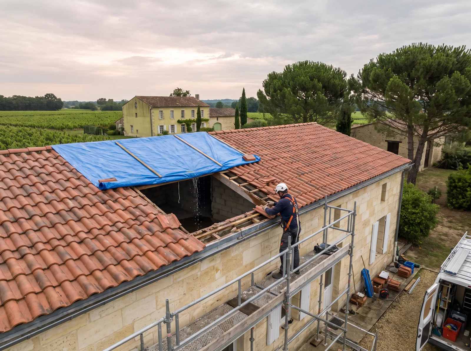 Dépannage de toiture par R.S Reinhard Entreprise à Léognan