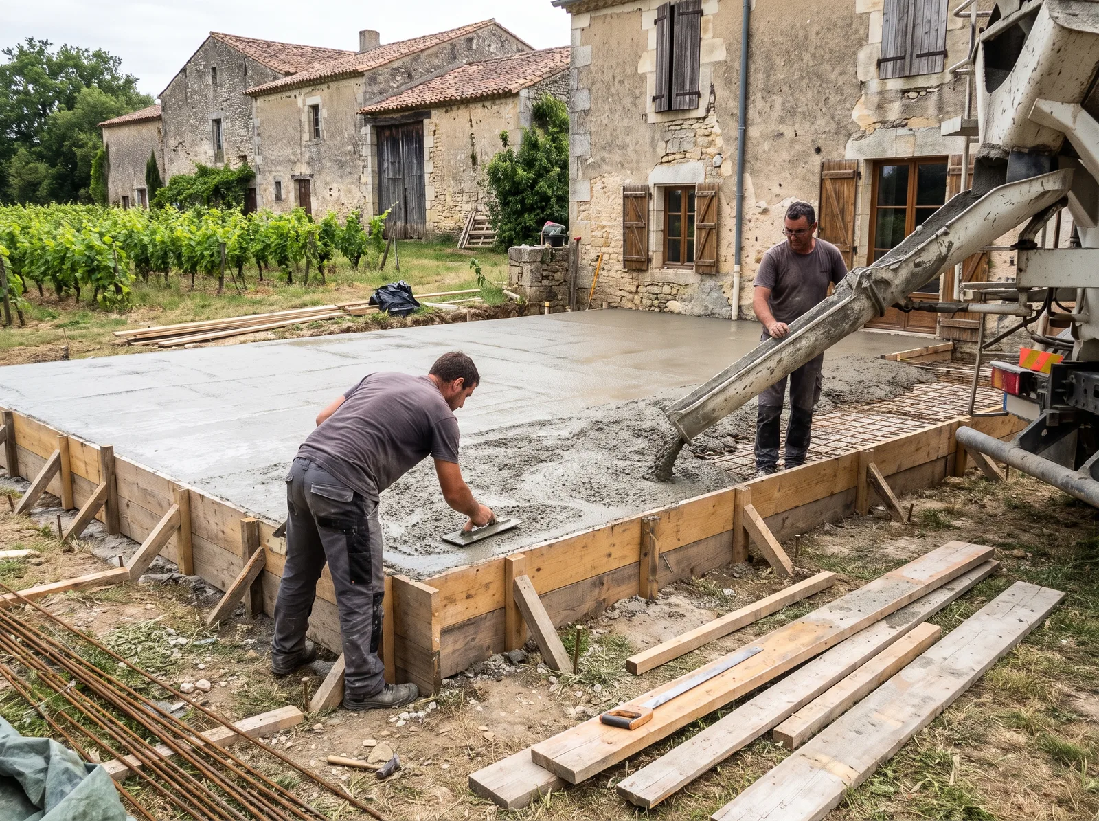 Terrasses en béton · Maçonnerie Candau