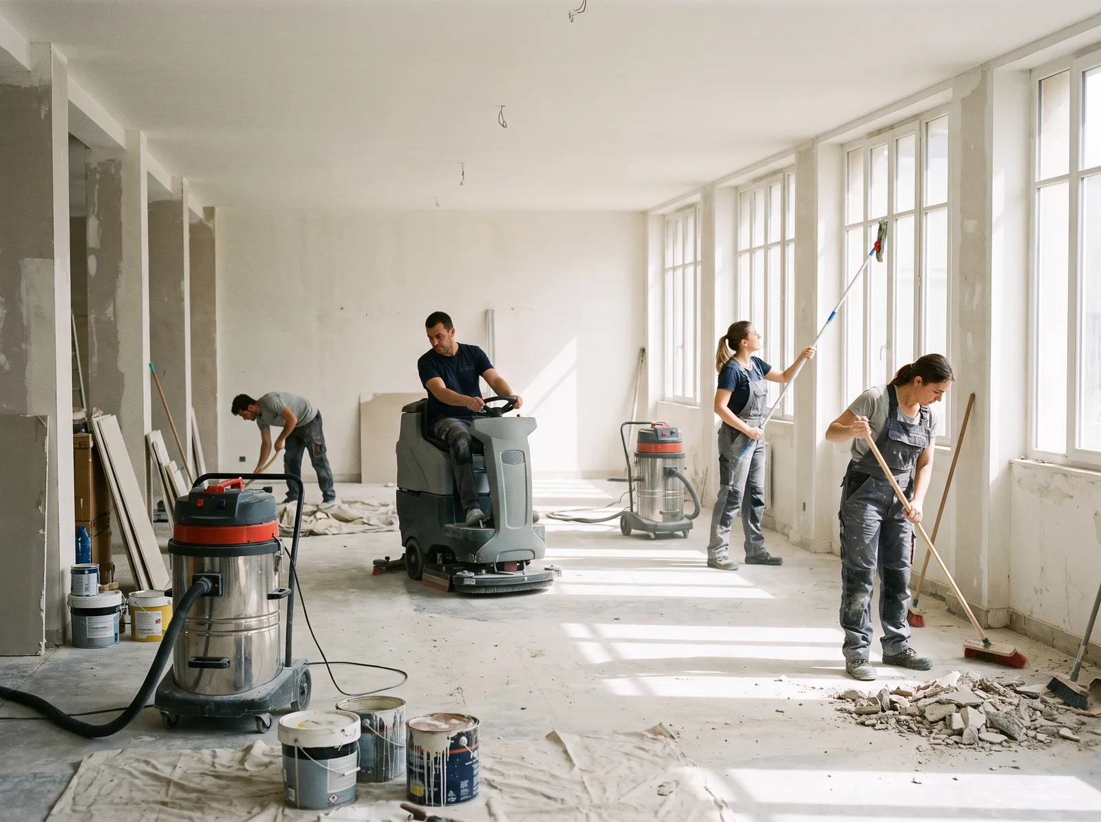 Remise en état après travaux · Clairval Nettoyage